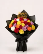 Birthday Mix Color Roses Bouquet