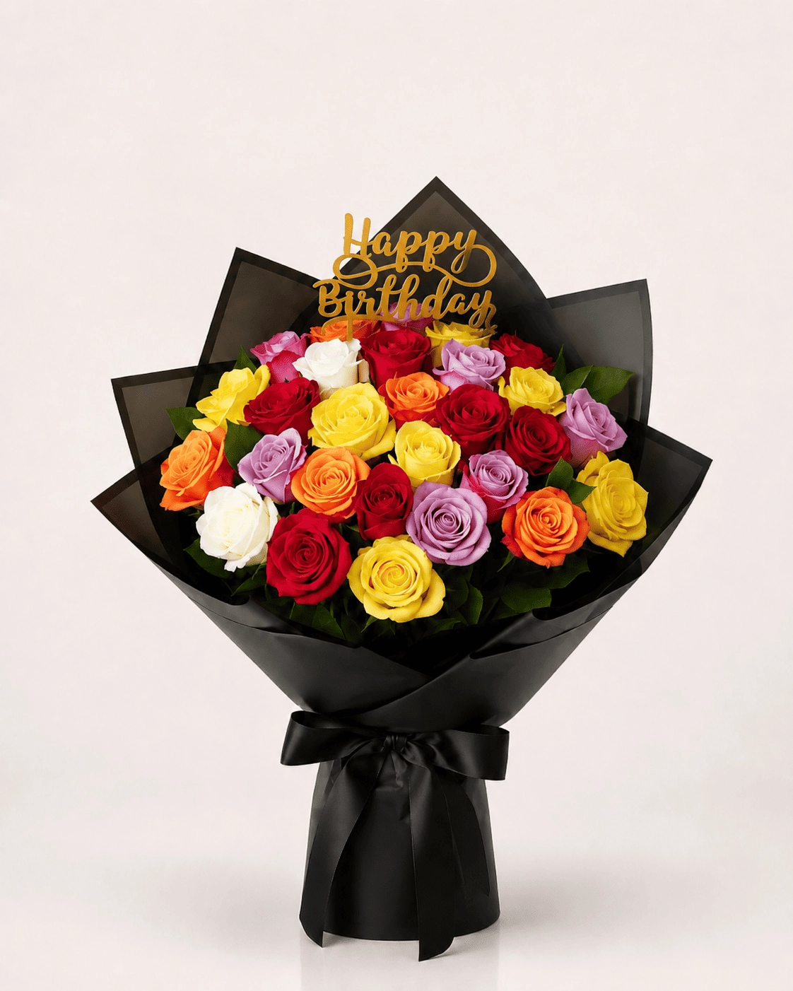 Birthday Mix Color Roses Bouquet