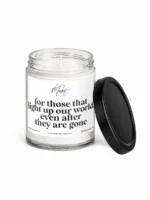Dream For Those That Light The Way White Memorial Soy Candle