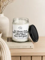Dream For Those That Light The Way White Memorial Soy Candle - Image 4