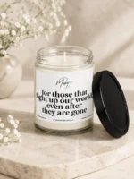 Dream For Those That Light The Way White Memorial Soy Candle - Image 6