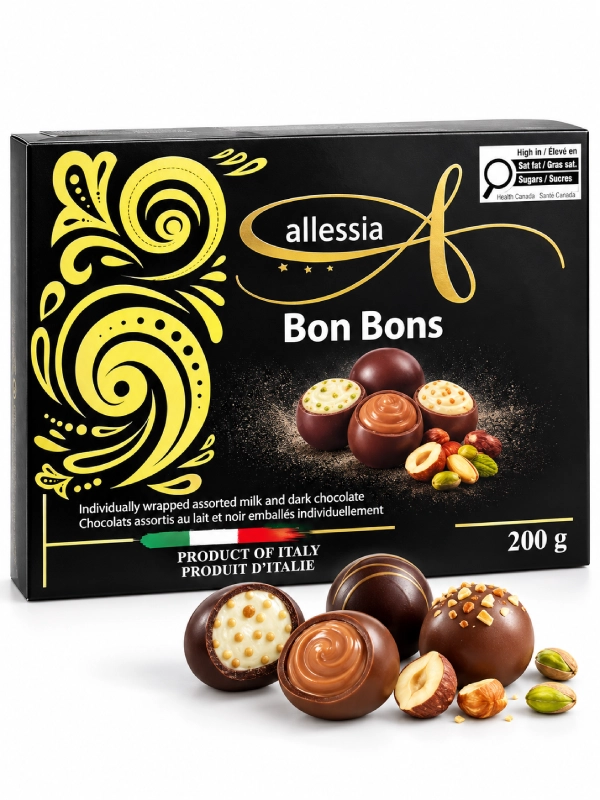Allessia Bon Bons Assorted Milk & Dark Chocolates - 200 g