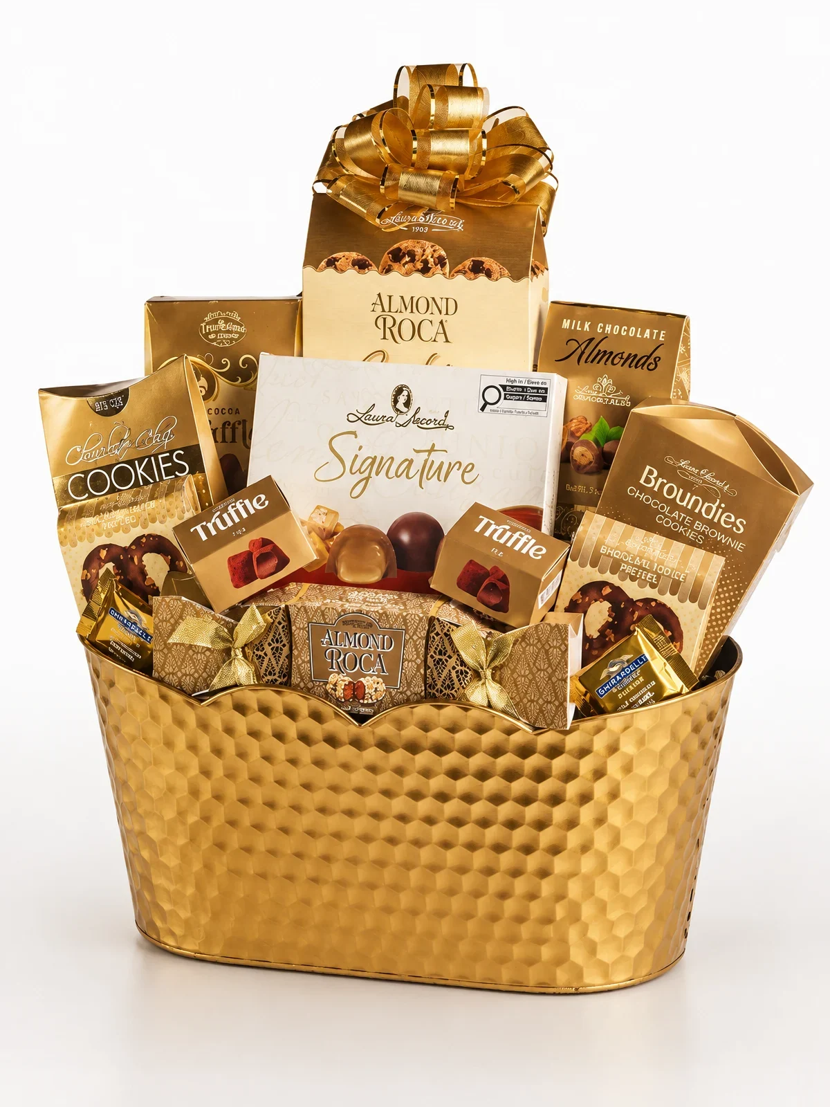 Chocolate Gift Basket - premium gift basket front view