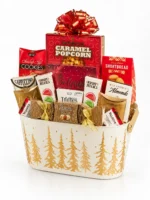 Christmas Treat Gift Basket - gift basket alternative studio view
